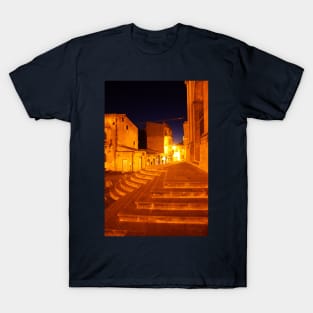 Stairs of Gold. The Duomo, Enna, Sicily, Italy. 2011 T-Shirt